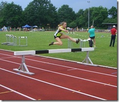 Stefanie Liedke (LG Celle-Land) über 3000 m Hindernis