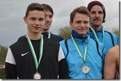 Landesmeister 4x400m vlnr: Malte Paschek,   Nils-Henrik Meyer, Martin Schmalz, Ole Böhl