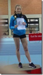 Klara Borchert bei der Siegerehrung